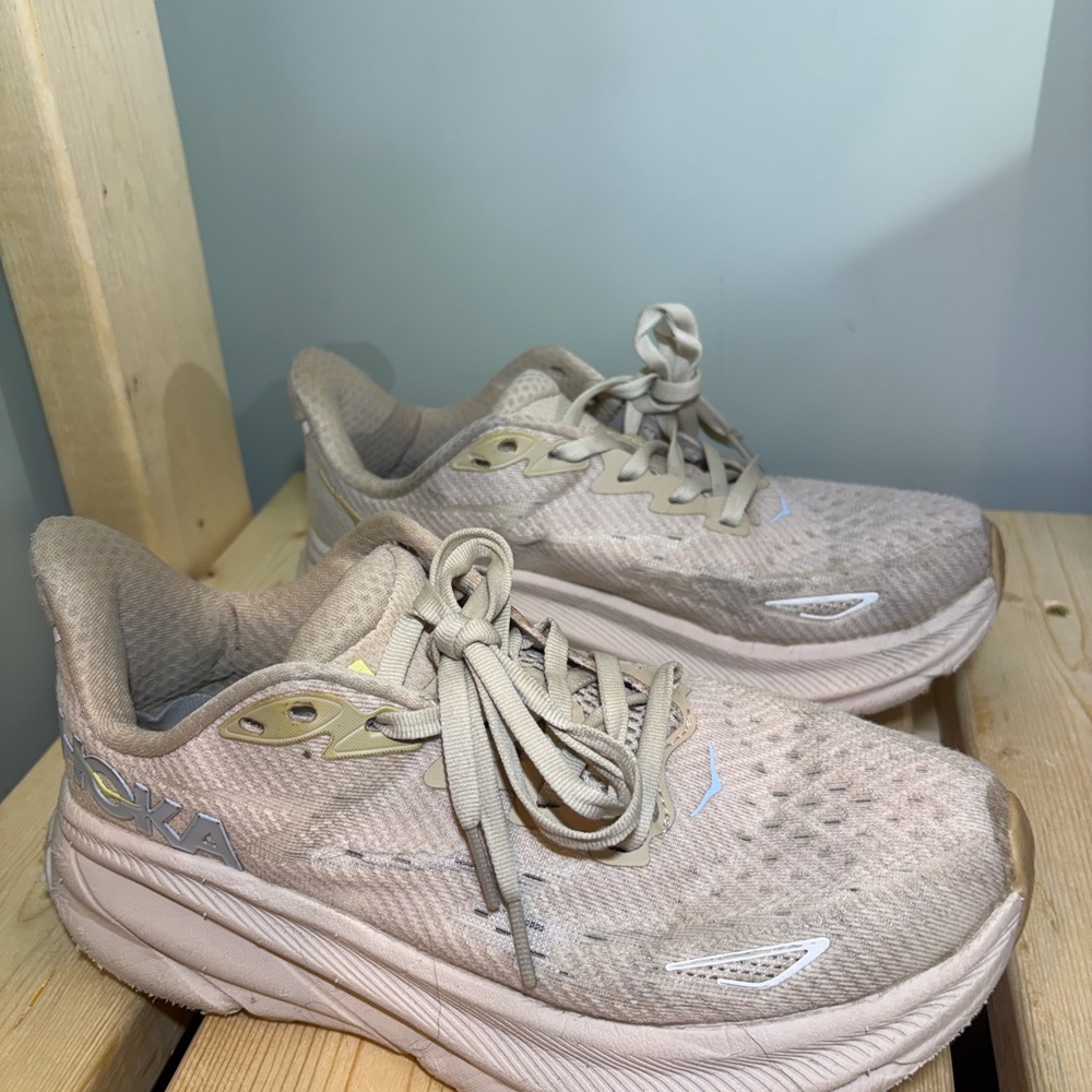 Hoka Women's Beige Athletic Shoes